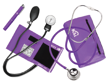 KIT TENSIÓMETRO + ESTETOSCOPIO DOBLE CAMPANA + LINTERNA LED